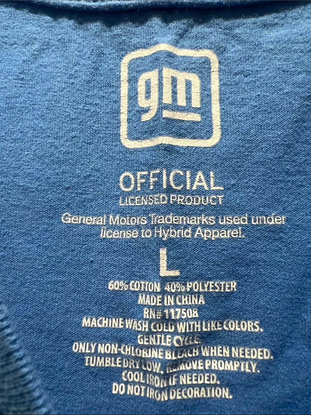 GM Official Apparel Blue Tank with Yellow Camaro Graphic - Picture 2 of 6